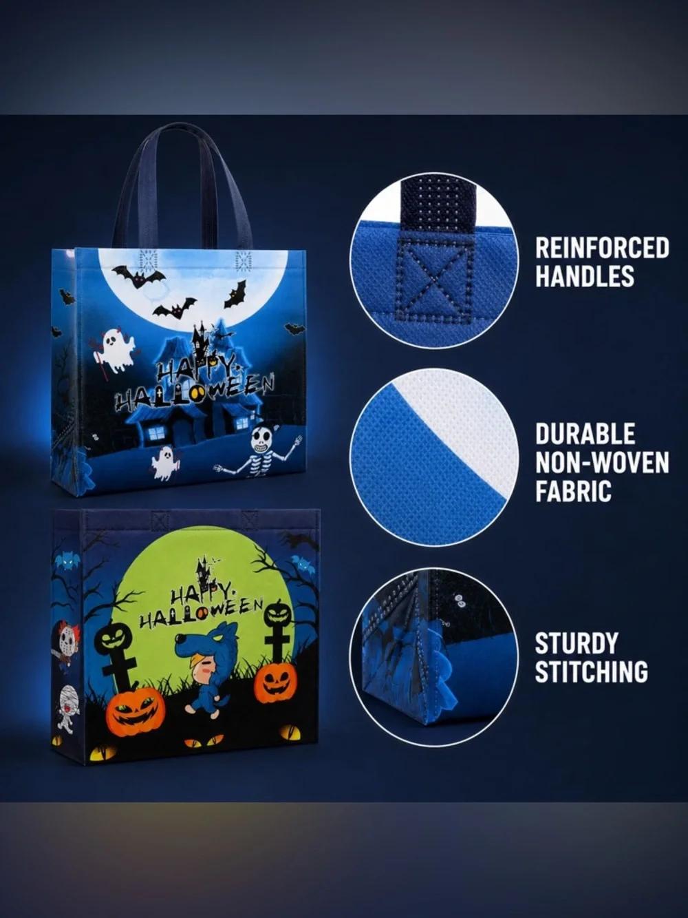 Spooky Halloween Treat Bags – 8 Pack